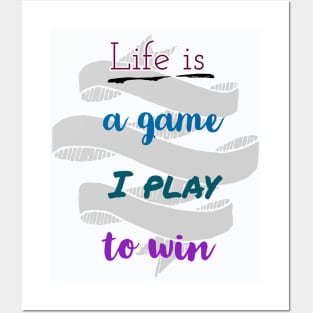 life is a game Posters and Art